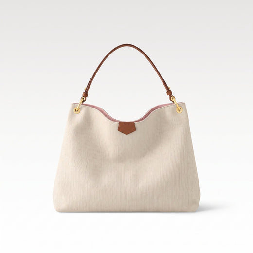 Luxury Shoulder Bag - Light Beige
